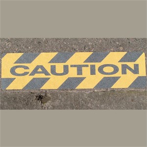 Self Adhesive "Caution" Anti Slip Stair Tread 150MM X 610MM
