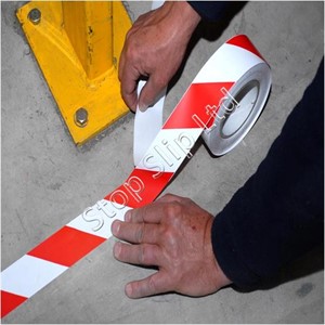 Red / White Permastripe Aisle Marking Tape