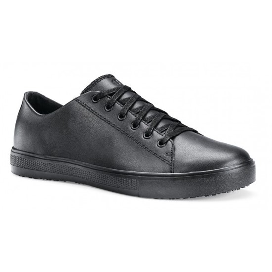 old school black and white shoes