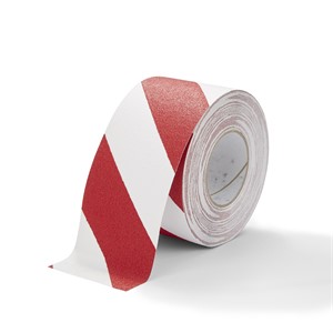 Red and White Anti-Slip Hazard Tape SS#100 Standard Grade