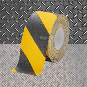 Black & Yellow SS#400 Anti-Slip Hazard Tape Conformable