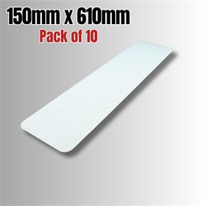 Self Adhesive Gritty Clear Anti Slip Stair Tread - Pack Of 10